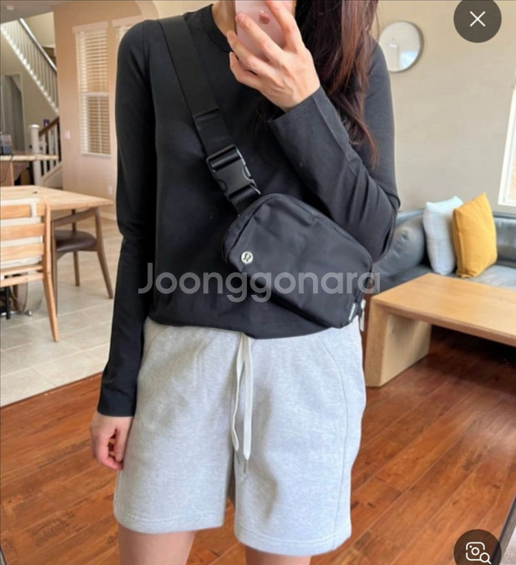 룰루레몬 에브리웨어 벨트백 1L 블랙 골프백 힙색 미니--0