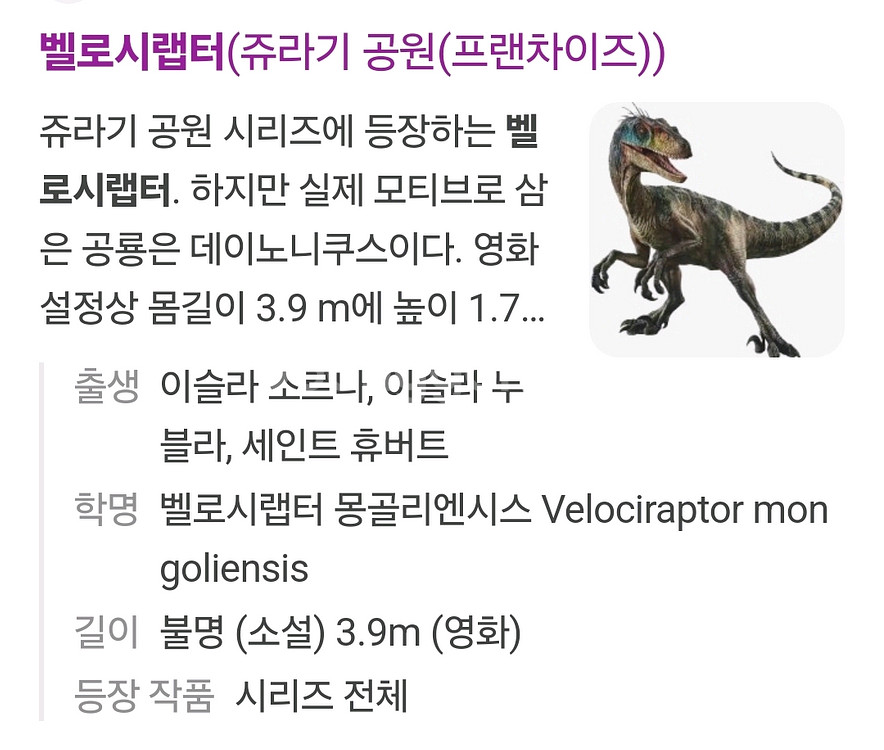 벨로시랩터 공룡 발톱 펜던트 목걸이--2
