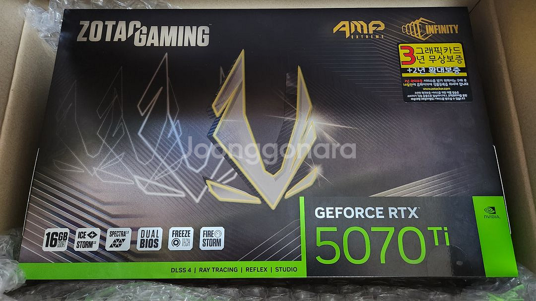조텍 rtx5070ti amp 미개봉 판매합니다--0