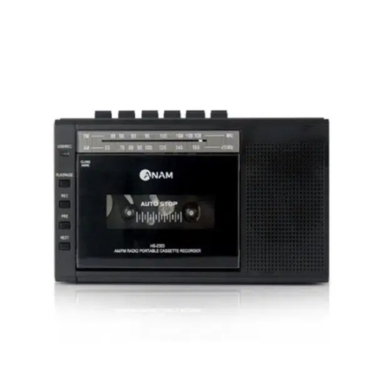 새제품) 아남 A-37 휴대용라디오 테이프플레이어 블랙--0