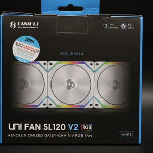 리안리 유니팬 SL120 V2 화이트 10개 일괄판매