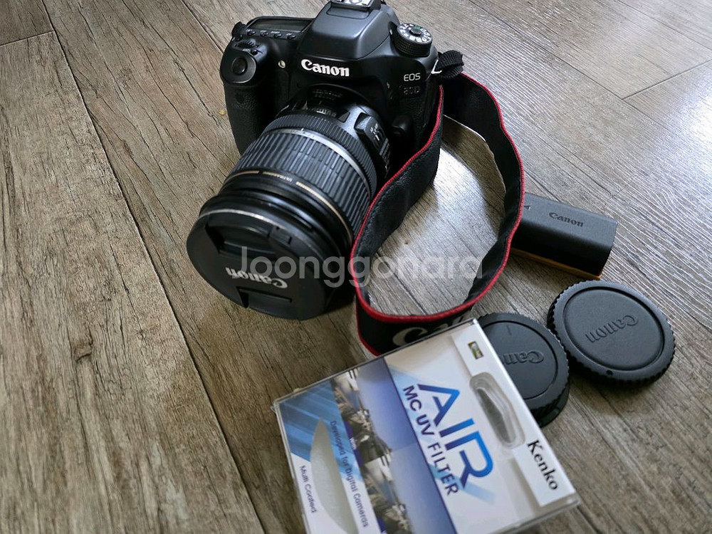 캐논 80d 카메라,렌즈2종 풀셋트--1