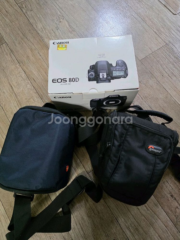 캐논 80d 카메라,렌즈2종 풀셋트--4