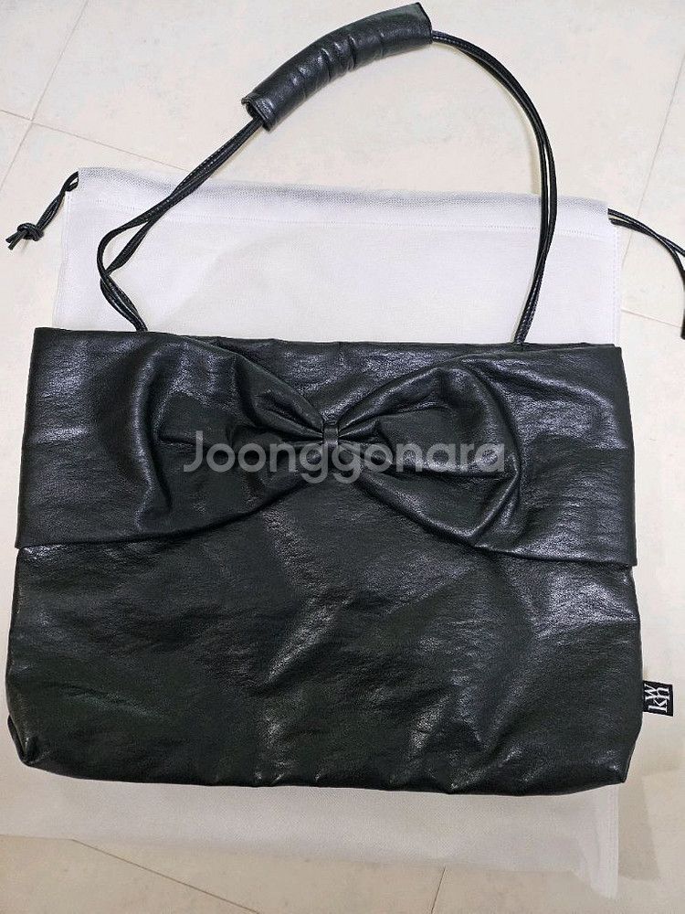 콰니백 콰니 마이 디어 보우 토트백 블랙--0