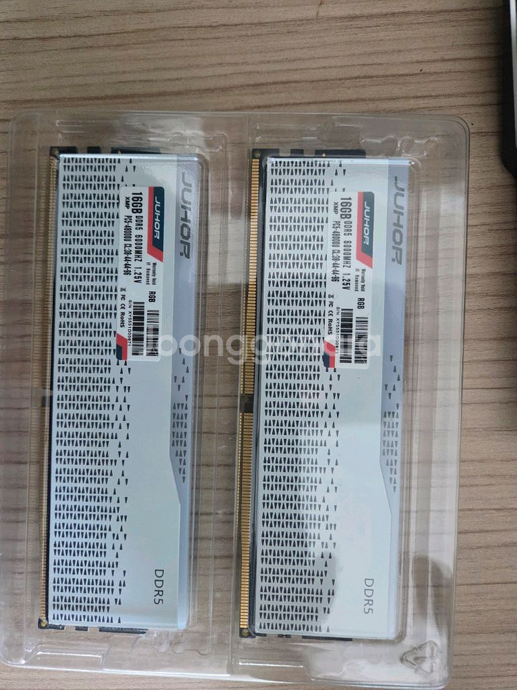 JUHOR ddr5 6000 cl38램 16x2 팝니다--0