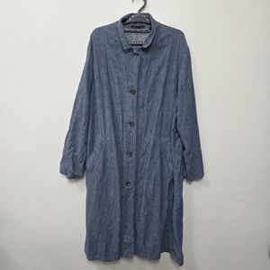 [uniqlo] 남성 롱 데님 셔츠 XL