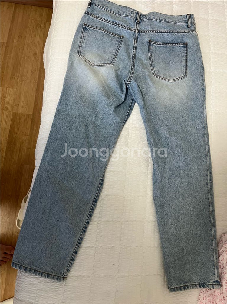 엘무드 스트레이트핏 연청 데님 46사이즈--2