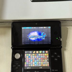 닌텐도 3ds 클리어블랙 풀박스 미사용 소장용 게임많음