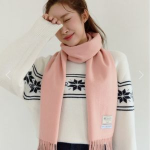 드파운드 캐시미어 목도리 머플러 베이비핑크