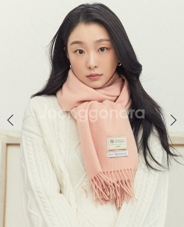 드파운드 캐시미어 목도리 머플러 베이비핑크--1