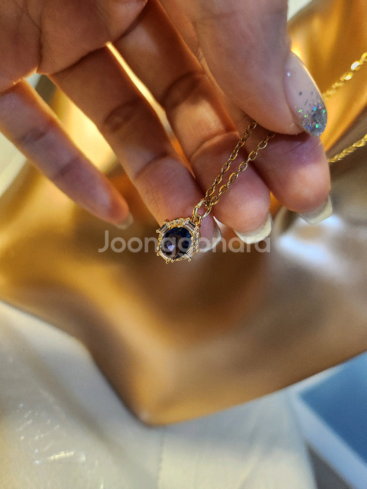 천연 탄생석 목걸이--3