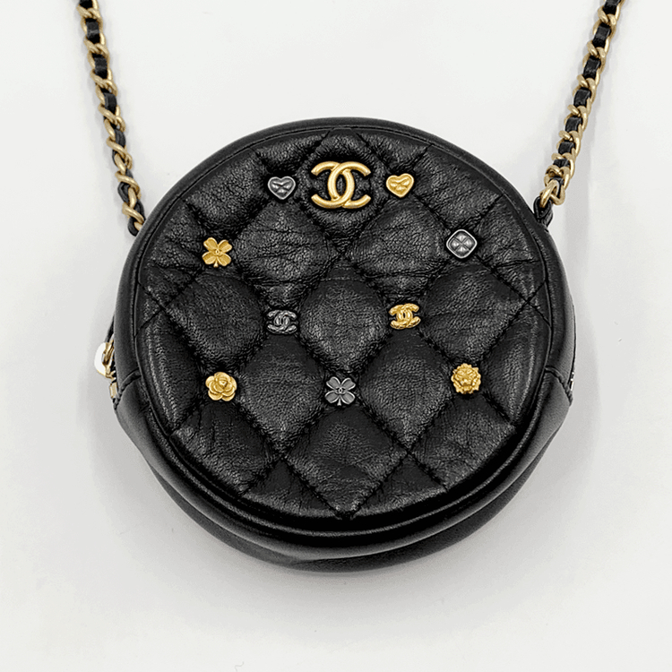 샤넬 원형 체인 미니백 탬버린백 이미지