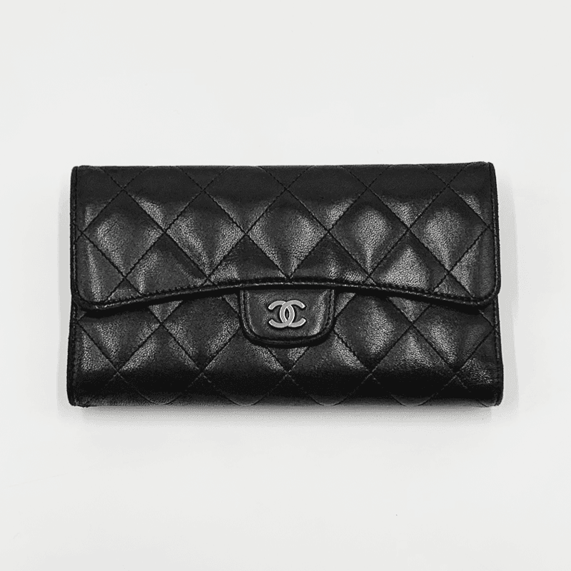 샤넬 클래식 장지갑 블랙 빈티지