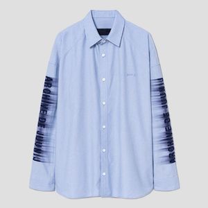 준지 25ss ARCHIVE 레터링 셔츠 블루 48