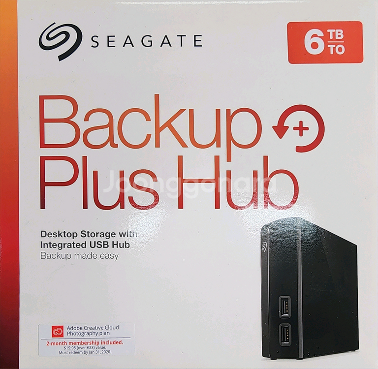 씨게이트 백업 플러스 허브 6TB 외장하드--0