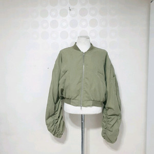Free/카키잠바/여성잠바/크롭잠바/크롭야상잠바