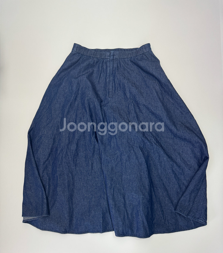 여성 일본 빈티지 유니클로 데님 스커트 치마--0