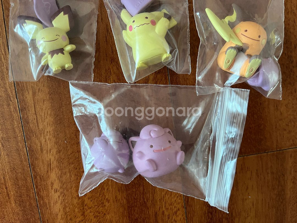 포켓몬스터 변신 메타몽 가챠 피츄,피카츄,라이츄,푸린--2