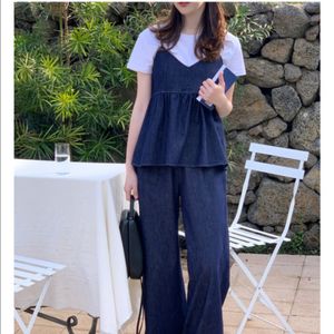 케이클럽 위크논페이드 생지데님 셋업 L (뷔스티에+밴딩