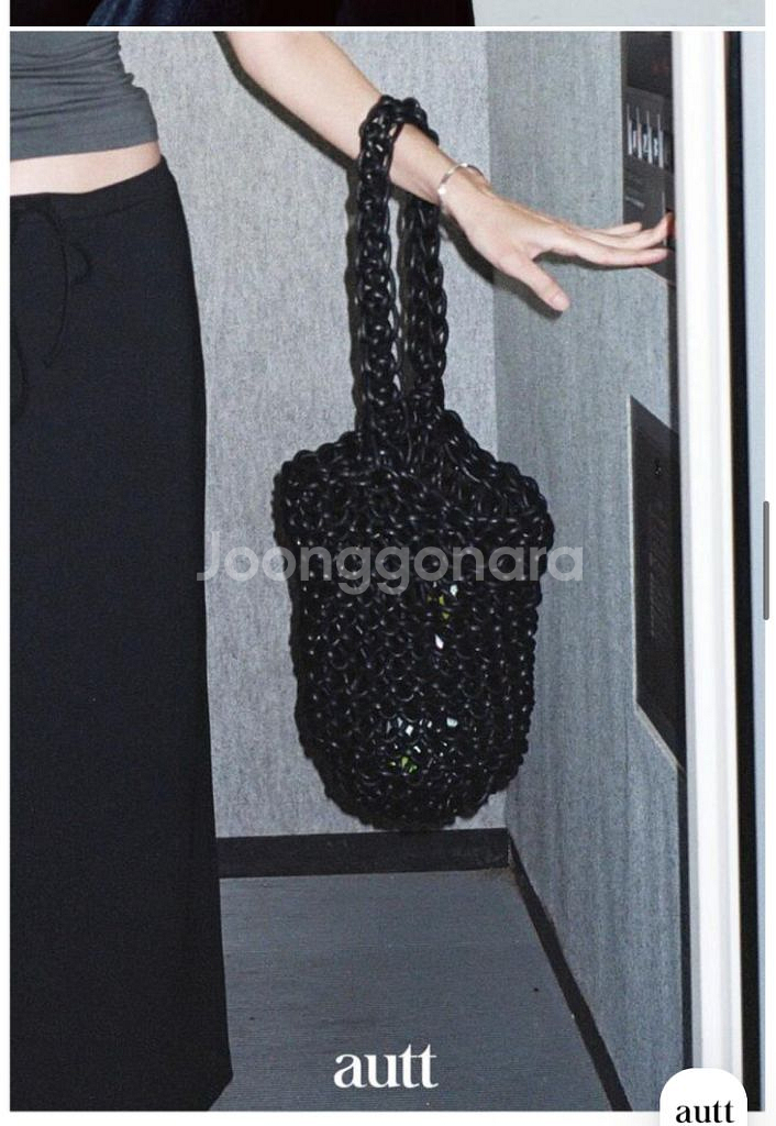 autt 어트 maze bag 메이즈 백 블랙 네트백--0
