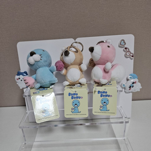 보노보노 3종 풀세트 미니 인형 키링 일괄