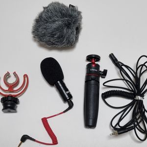로데 비디오 카메라 미니 샷건 마이크 울란지 삼각대+