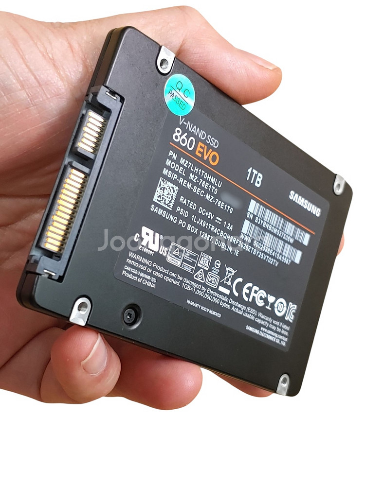 윈도우 설치 삼성 860 EVO SATA 1TB SSD--3