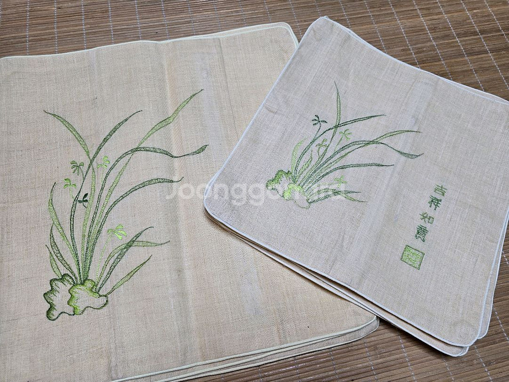 천연 시어서커 삼베 난초방석 8장--0