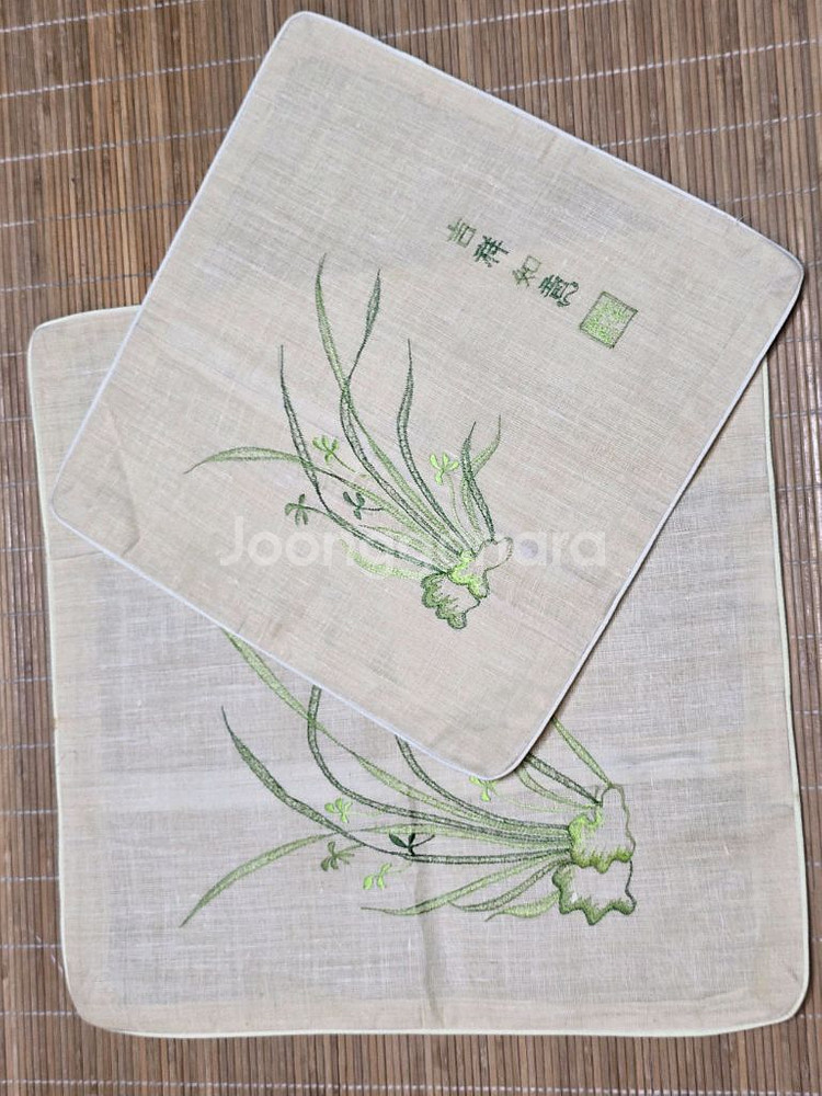 천연 시어서커 삼베 난초방석 8장--4