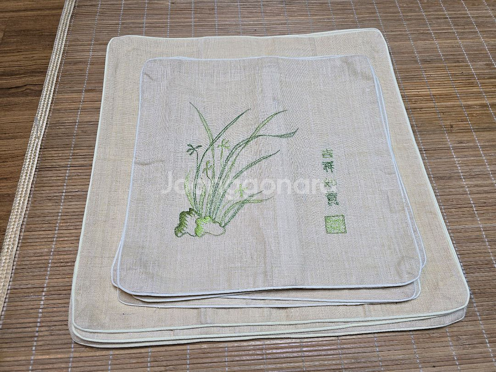 천연 시어서커 삼베 난초방석 8장--1