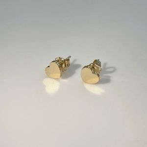 14k 심플 하트 귀걸이