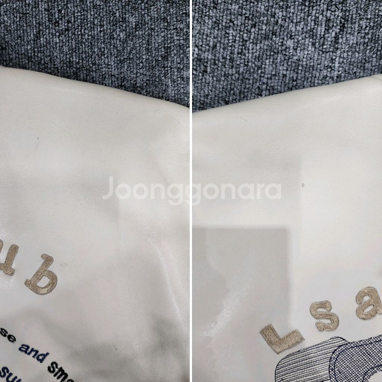 빈티지 산타클럽 바시티 코듀로이 가죽 자켓 페이크레더--8