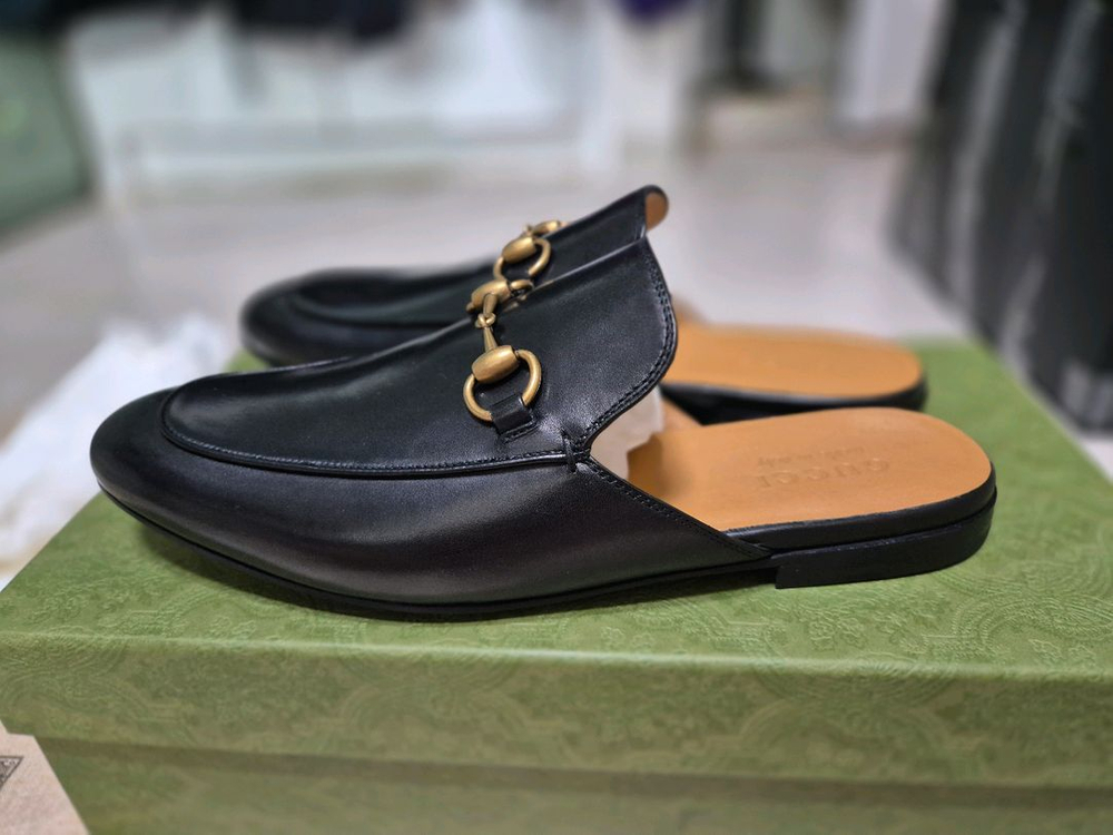 구찌 홀스빗 레더 슬리퍼 265 새상품 판매합니다--1