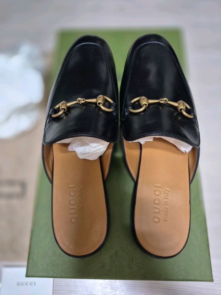 구찌 홀스빗 레더 슬리퍼 265 새상품 판매합니다--3