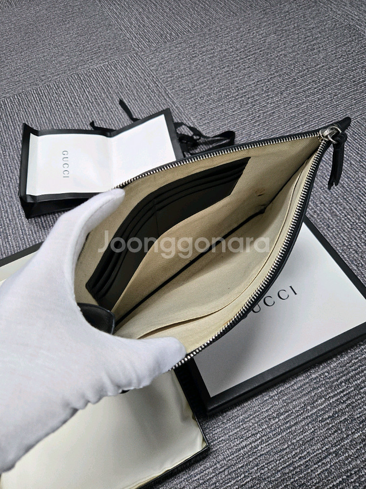 [정품][A급]구찌 킹스네이크 클러치백--4
