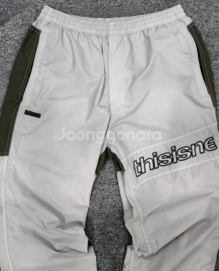 디스이즈네버댓 나일론 트랙 팬츠 바지 L--3