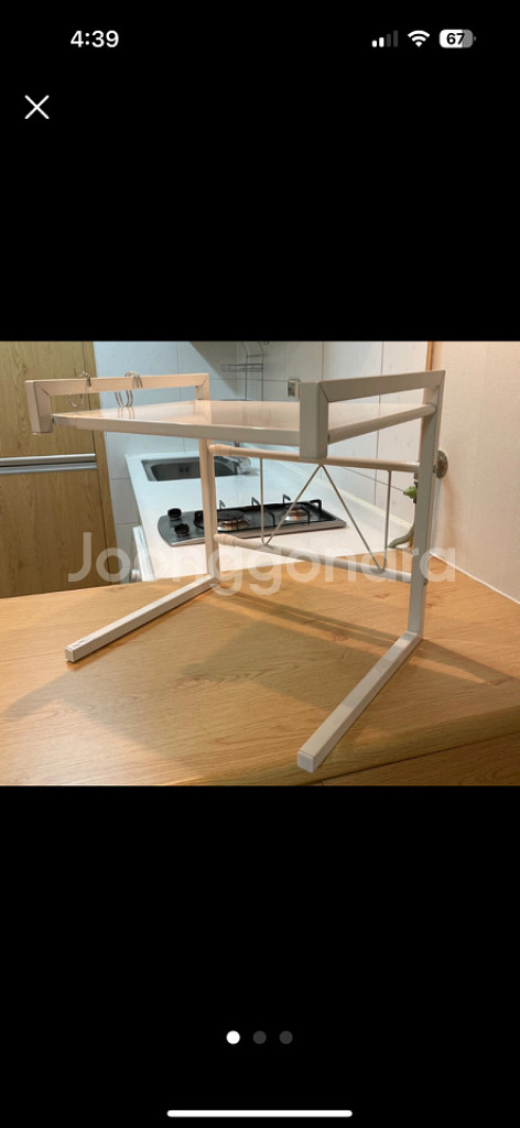 2단 전자레인지 선반--0