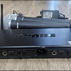 슈어 SVX88 PG58 중고 2채널 무선마이크