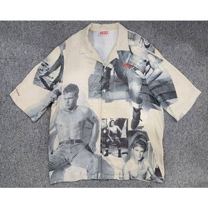 희귀 디젤xTom Of Finland 그래픽 반팔 셔츠