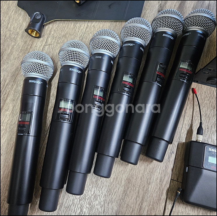 슈어 QLXD 무선 8채널+안테나4개+분배기2개 일괄--5