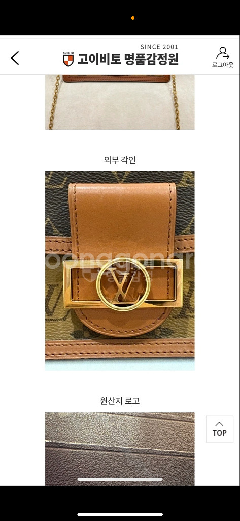 루이비통 도핀 체인 월렛백--4