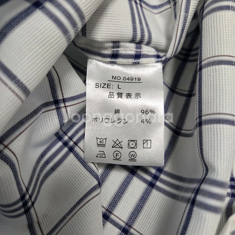 Hush Puppy 허시파피 체크 반팔셔츠 L(100)--5
