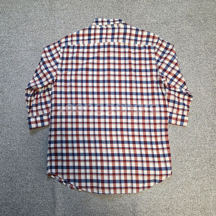 일본산 Ships 쉽스 체크 7부 반팔셔츠 L(100)--7