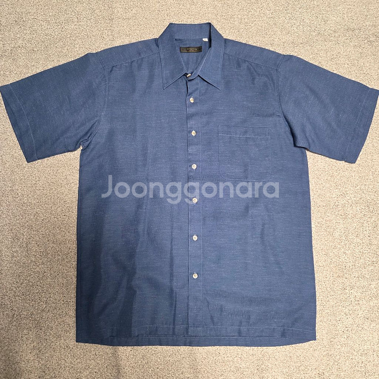 Lecognize 빈티지 린넨 반팔 셔츠 L(100)--0
