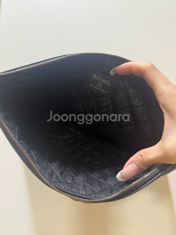 샤넬 클러치 은장--2