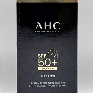 [미사용/새상품]AHC 마스터즈 촉촉 블랙선크림