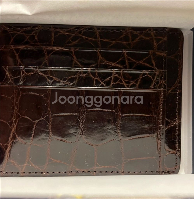 악어 가죽 카드지갑 새상품 남여공용--1