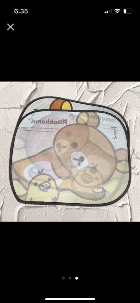 리락쿠마 차량 햇빛 가리개(새상품) 이미지