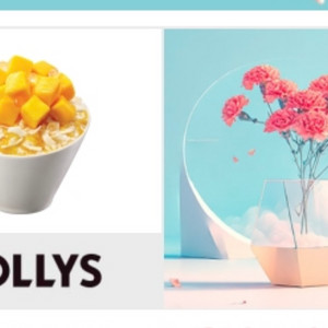할리스 애플망고 뜸뿍 빙수