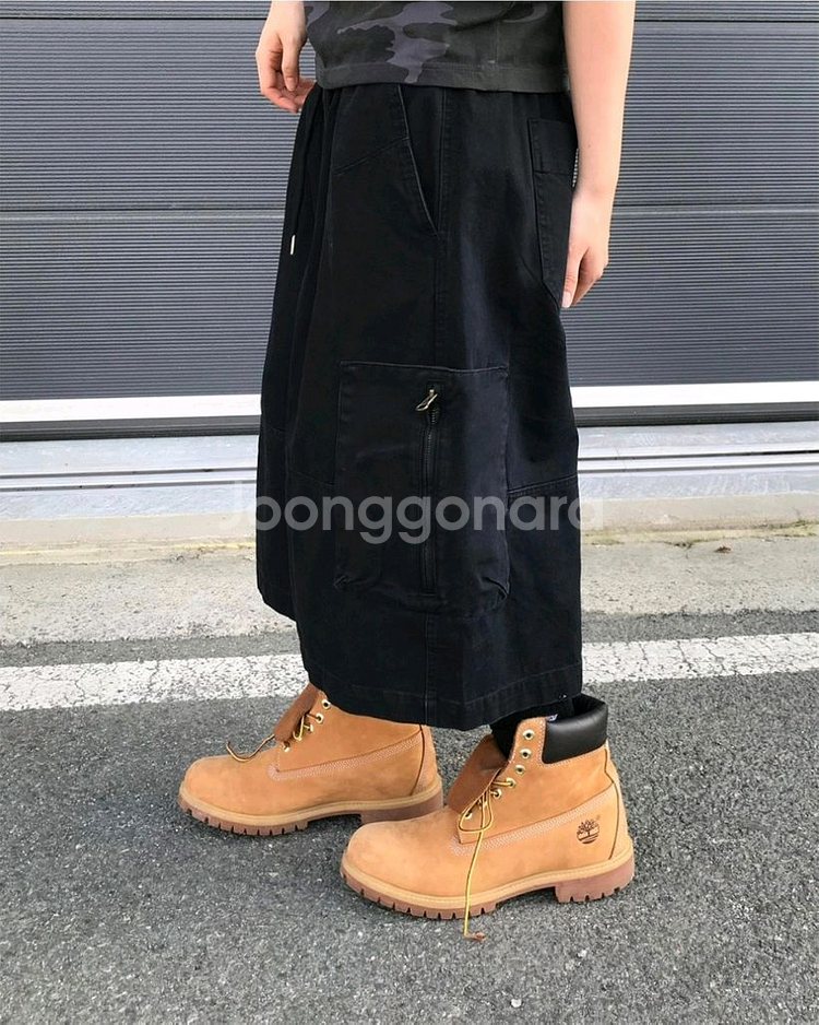 니치스 카고 버뮤다 팬츠 블랙--1